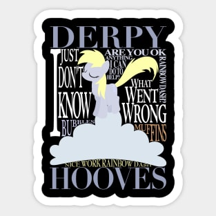 The Many Words of Derpy Sticker